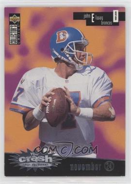 1996 Upper Deck Collector's Choice - You Crash the Game - Silver #CG 2.3 - John Elway (November 24)