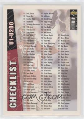 1996 Upper Deck Collector's Choice Update - [Base] #200 - Checklist