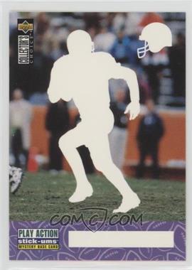 1996 Upper Deck Collector's Choice Update - Play Action Stick-Ums - Mystery Base Card #SMB11 - Jeff George
