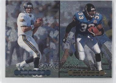 1996 Upper Deck Silver Collection - Helmet Cards #AC4 - Mark Brunell, James Stewart