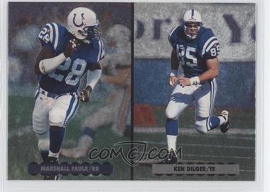 1996 Upper Deck Silver Collection - Helmet Cards #AE1 - Marshall Faulk, Ken Dilger