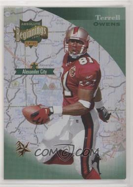 1997 Absolute Beginnings - [Base] - Bronze Redemption #44 - Terrell Owens