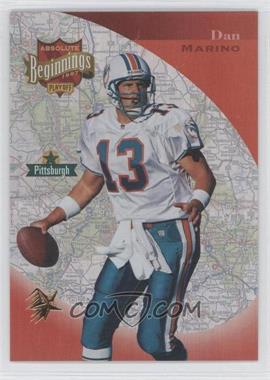 1997 Absolute Beginnings - [Base] - Gold Redemption #153 - Dan Marino