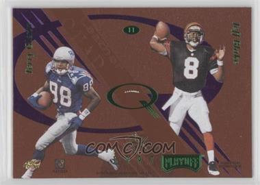 1997 Absolute Beginnings - Leather Quads - Gold Redemption #11 - Mike Alstott, Curtis Conway, Terry Glenn, Jeff Blake
