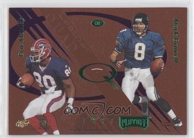 1997 Absolute Beginnings - Leather Quads #08 - Larry Centers, Mario Bates, Eric Moulds, Mark Brunell