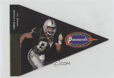 1997 Absolute Beginnings - Playoff Pennants Gold Autographs #A8 - Tim Brown [Noted]