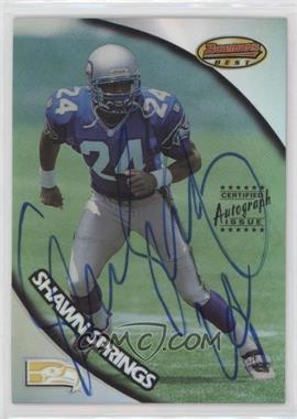 1997 Bowman's Best - Autographs - Refractor #120 - Shawn Springs