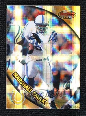 1997 Bowman's Best - [Base] - Atomic Refractor #14 - Marshall Faulk