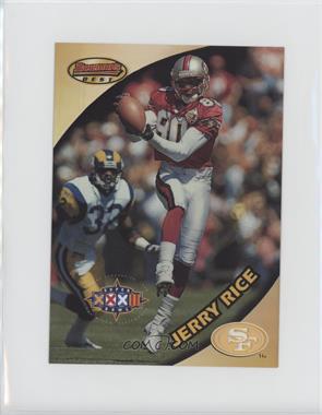 1997 Bowman's Best - Jumbo - Super Bowl Refractor #10 - Jerry Rice