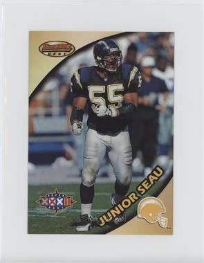 1997 Bowman's Best - Jumbo - Super Bowl Refractor #11 - Junior Seau
