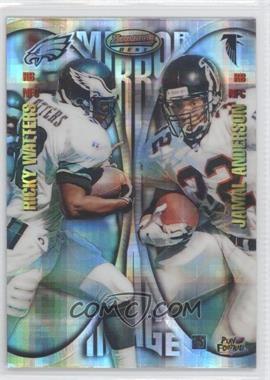 1997 Bowman's Best - Mirror Image - Atomic Refractor #MI6 - Ricky Watters, Jamal Anderson, Terrell Davis, Chris Warren