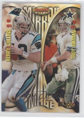 1997 Bowman's Best - Mirror Image - Refractor #MI3 - Troy Aikman, Vinny Testaverde, Kordell Stewart, Kerry Collins