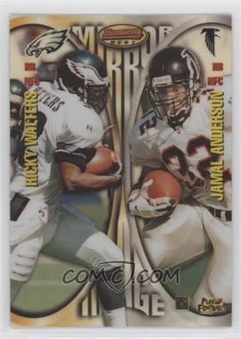 1997 Bowman's Best - Mirror Image - Refractor #MI6 - Ricky Watters, Jamal Anderson, Terrell Davis, Chris Warren