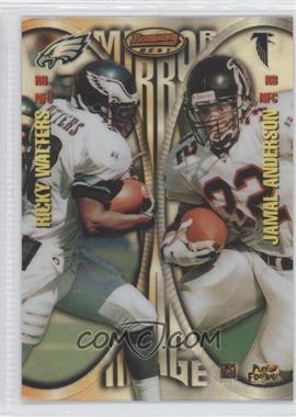 1997 Bowman's Best - Mirror Image - Refractor #MI6 - Ricky Watters, Jamal Anderson, Terrell Davis, Chris Warren