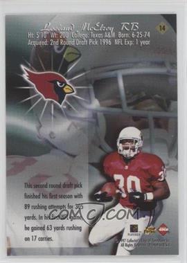 1997 Collector's Edge Extreme - Game Gear Quads - Blank Front Proofs #14 - Leeland McElroy