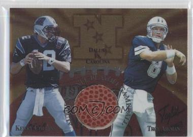1997 Collector's Edge Masters - Gameball #17 - Kerry Collins, Troy Aikman