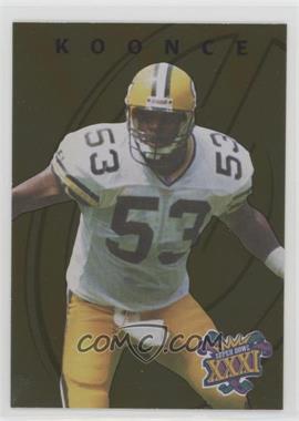 1997 Collector's Edge Masters - Packers Super Bowl XXXI - Gold Blank Back Proof #8 - George Koonce
