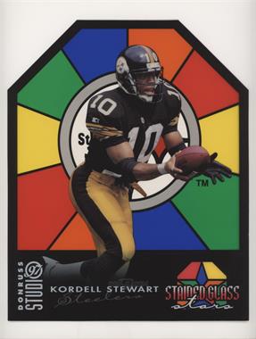 1997 Donruss Studio - Stained Glass Stars - 8 x 10 Promos #23 - Kordell Stewart /1000