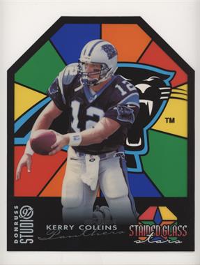 1997 Donruss Studio - Stained Glass Stars - 8 x 10 Promos #6 - Kerry Collins /1000