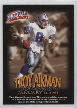 1997 Fleer - Million Dollar Moments Contest #2 - Troy Aikman [EX to NM]