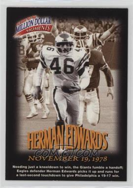 1997 Fleer - Million Dollar Moments Contest #25 - Herman Edwards