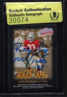 Roger Craig [BAS Beckett Auth Sticker]