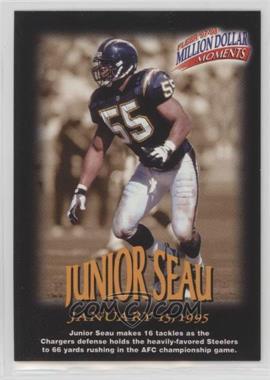 1997 Fleer - Million Dollar Moments Contest #36 - Junior Seau