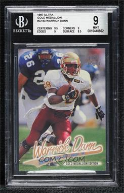 1997 Fleer Ultra - [Base] - Gold Medallion Edition #G183 - Warrick Dunn [BGS 9 MINT]