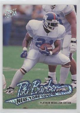 1997 Fleer Ultra - [Base] - Platinum Medallion Edition #P332 - Tiki Barber [Noted]