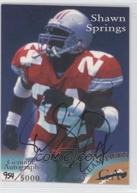1997 Genuine Article Dream Picks - Autographs #M12 - Shawn Springs /5000