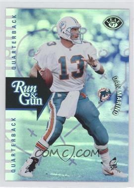 1997 Leaf - Run & Gun #1 - Dan Marino, Karim Abdul-Jabbar /3500