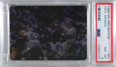 1997 Movi Motionvision - [Base] #22 - Troy Aikman [PSA 8 NM‑MT]