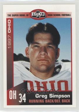 1997 PNC Big 33 Football Classic - [Base] #OH34 - Greg Simpson