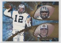 Wesley Walls, Kevin Greene, Kerry Collins [EX to NM]