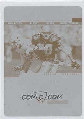 1997 Pinnacle - [Base] - Printing Plate Cyan Back #100 - Curtis Martin /1