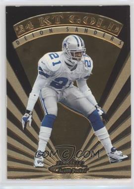 1997 Pinnacle Action Packed - 24 KT Gold #6 - Deion Sanders [Good to VG‑EX]