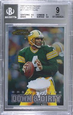1997 Pinnacle Action Packed - [Base] - First Impressions #111 - Brett Favre [BGS 9 MINT]