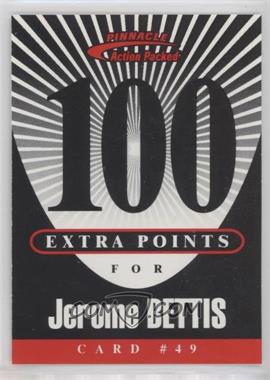 1997 Pinnacle Action Packed - Extra Points Sweepstakes Cards #49.2 - Jerome Bettis (100 Pts)