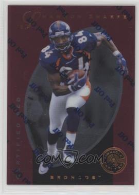 1997 Pinnacle Certified - [Base] - Certified Red #33 - Shannon Sharpe