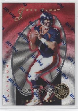 1997 Pinnacle Totally Certified - [Base] - Platinum Red #10 - John Elway /4999