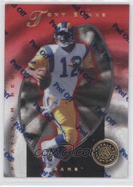 1997 Pinnacle Totally Certified - [Base] - Platinum Red #14 - Tony Banks /4999