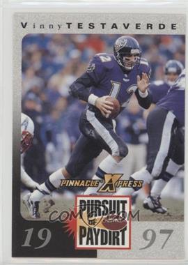 1997 Pinnacle X-Press - Pursuit of Paydirt #_VITE - Vinny Testaverde