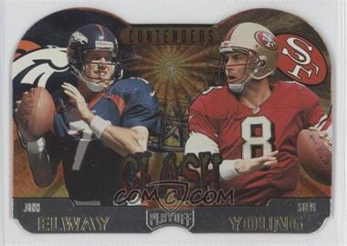 1997 Playoff Contenders - Clash #4 - John Elway, Steve Young