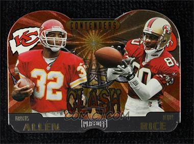 1997 Playoff Contenders - Clash #5 - Marcus Allen, Jerry Rice
