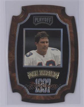 1997 Playoff Contenders - Performers Plaques #12 - Dan Marino [COMC RCR Mint or Better]
