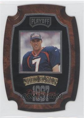 1997 Playoff Contenders - Performers Plaques #27 - John Elway