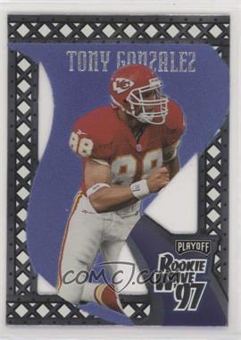 1997 Playoff Contenders - Rookie Wave Pennants - Blue #9 - Tony Gonzalez