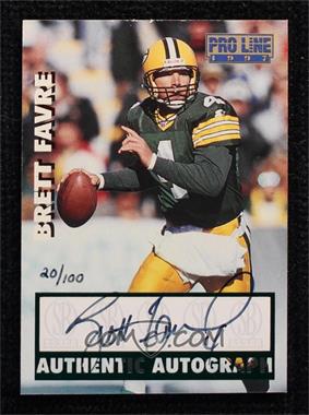 1997 Pro Line - Autographs - Green #_BRFA - Brett Favre /100