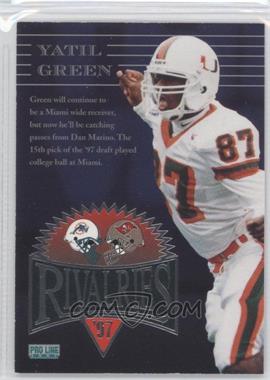 1997 Pro Line - Rivalries #RV20 - Warrick Dunn, Yatil Green