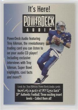 1997 SP Authentic - PowerDeck Samples #P1 - Troy Aikman (Promo)